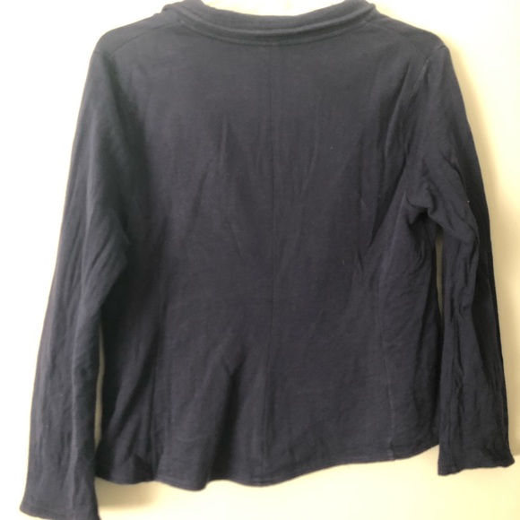 Merona Navy Blue Cotton Blazer [Size: XL] - Picture 4 of 5